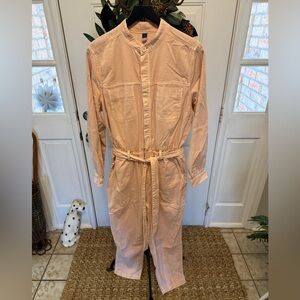 Old Navy Full Length Denim Utility Jumpsuit Coveralls  LS L